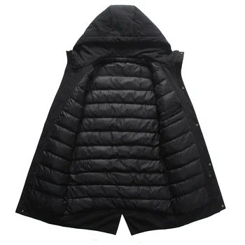 Stredná dĺžka bavlna vatovaný kabát zimný 2020 nový trend kórejská verzia pierko dole pekný tenšia bunda