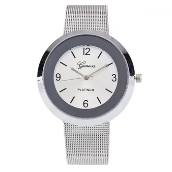 Ženy hodinky geneva Business Metalová Kapela Analógový luxusné Quartz Módne Náramkové Hodinky, Hodiny, darčeky bayan kol saati F80