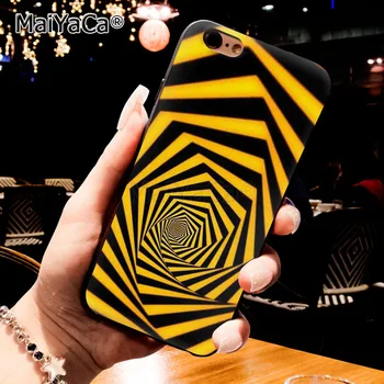 MaiYaCa umenie black a yellow stripe mäkké tpu Prípade mobilného Telefónu, pre iPhone 6S 6plus 7 7plus 8 8Plus X 5S 12pro 11PRO MAX funda