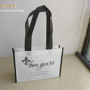 Veľkoobchod 500pcs/Veľa Propagačné Opakovane Nákupné Tašky s Logom Prispôsobiť Svoje Vlastné Logo Eco Non Tkané Tote Bag