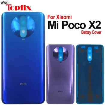 Pre Xiao Poco X2 Kryt Batérie Späť Sklo Zadných Dverí Bývanie Prípade POCO X2 Zadný Panel PocoX2 Kryt Batérie S Lepidlo