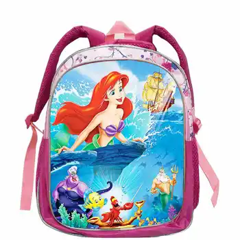 Malá Morská víla Ariel Princezná Batoh Deti Školské tašky Aktovka Mš Ružová Predškolskej Elementárnej Aktovka pre Dievčatá