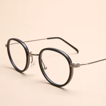 TR90 Vintage Okrúhle Okuliare, Rám Muži Ženy Retro Jasné Oči Okuliare, Optické Krátkozrakosť Predpis Okuliare Rámy Okuliarov Oculos