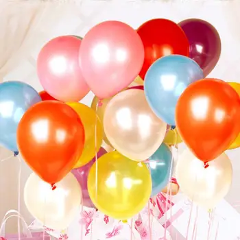 100 ks Hrubé Pearl Latex Hélium Kolo Balón Svadobné Party Narodeniny Krása