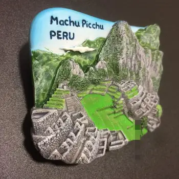 Peru Hot Predaj Najnovšie Ruiny Machu Picchu Turistické Suveníry Živice Chladnička Magnet Upscale Nádherné Darčeky Pôvodné Priame Veľkoobchod