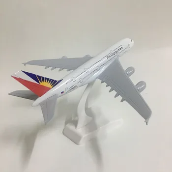 JASON TUTU 20 cm Filipíny Airbus A380 Rovine Modelu Lietadla modely Lietadiel Model 1:300 Diecast Kovu, lietadlá, hračky, Darčekové Zbierať