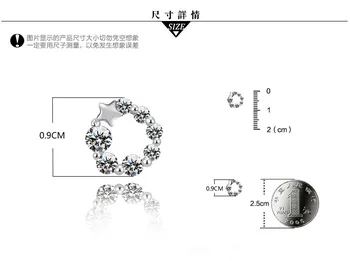 OMH veľkoobchod Módne šperky Lucky star crystal Stud náušnice YS37