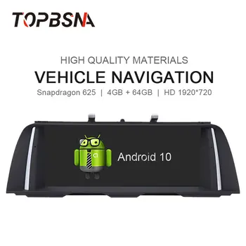 TOPBSNA Android 10 Auto DVD Prehrávač Pre BMW 5 Series F10/F11 2013-2016 Pôvodné NBT Audio Systém GPS Stereo Auto, WIFI, BT, RDS