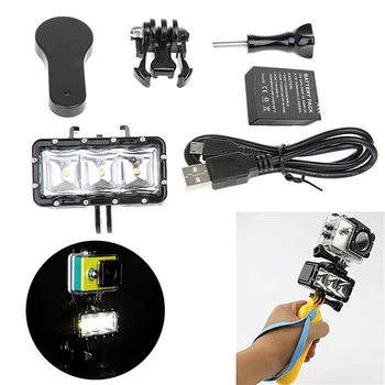 Vyplniť Svetla Vodotesný LED Potápanie Lampa Stenu Mount Rýchle Uvoľnenie Rozšírenie pre GoPro HERO 9/8/7 Osmo Akčné Kamery Príslušenstvo