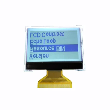 12864 LCD displej OZUBENÉ 12864 LCD displeja modul ST7565R LCD displej s podsvietením 3,3 V 30PIN, šedá / modrá voliteľné