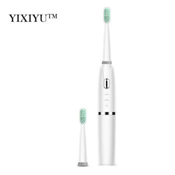 YIXIYU ultrazvukové elektrická zubná kefka s 2 sensiflex 3 čistiť zuby režime intelligent načasovanie batérie powered starostlivosť o ústnu dutinu nastaviť