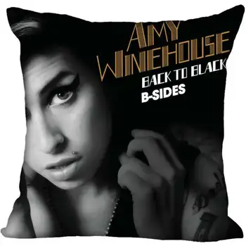 Vlastné Amy Winehouse Námestie obliečka na Vankúš Vlastné vrecko na Zips Vankúš Prípade 40x40,45x45cm(na Jednej Strane)