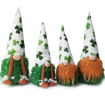 Jar Írsky Festiva Deň Gnome Leprechaun Ďatelina Švédsky Plyšové Hračky Bábiky