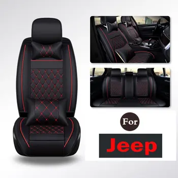 Vysoko kvalitné Módne PU kožené luxusné auto sedáku kryt univerzálna, Ľahko čistiteľné Anti-Slip Na Jeep Rubicon Patriot