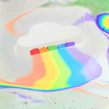 Prírodné Starostlivosti O Pleť Cloud Rainbow Kúpeľové Soli Exfoliačný Hydratačné Perličkový Kúpeľ Loptu