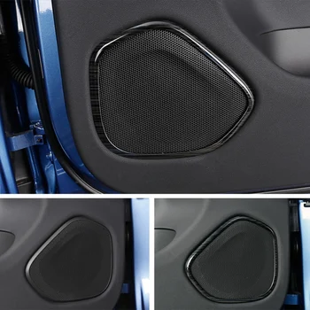 Čierna Titan Vnútorné Dvere Reproduktor Dekorácie Kryt Výbava Volvo XC60 2018 2019