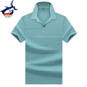 Letné Košele Mužov Farbou Bežné & Business vysokej kvality značky pánske polo tričko luxusné Tace & Shark pološte šortky rukáv