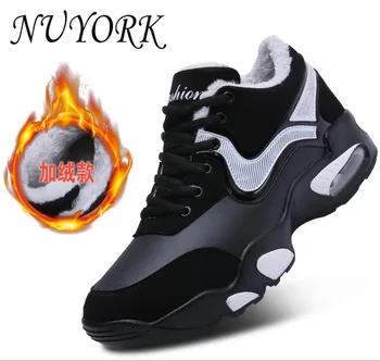 Nový záznam hot predaj muži Jeseň A v Zime Plus cashmere športové topánky Bavlna obuv muži bežecká obuv Q95