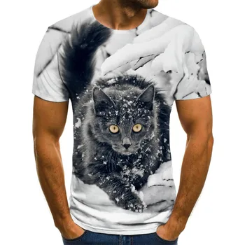 V lete roku 2020 nové 3D vytlačené T-shirt zviera tlače pánske T-shirt príležitostné tlače T-shirt O-krku hip hop krátky rukáv veľkosť 110-6XL