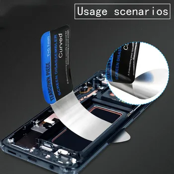 Zakrivené LCD Displej Mobilného Telefónu Spudger Otvorenie Vypáčte Kartu Nástroje, tenký a Pružný, Kovov a Ocele Demontáž