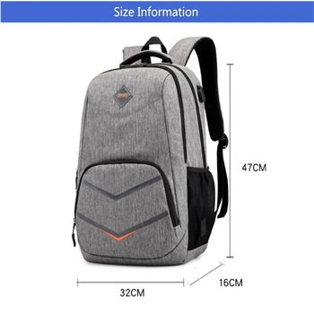 Vysoko školské tašky pre dospievajúcich chlapcov cestovné usb nabíjanie batoh chlapec laptop taška 15.6 palce deti school bag boy batoh aktovka