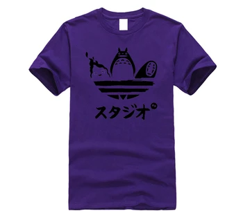 Harajuku Tees Cartoon Totoro Odvážneho Preč Tričko Bez Tváre Anonymný Človek Tričko Bavlna T-shirt Mužov Krátky Rukáv Mužov a Žien