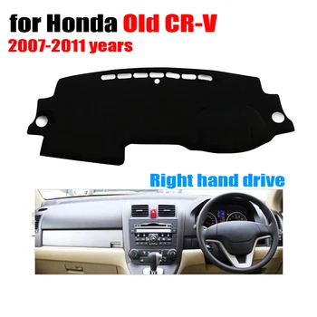 Auto prístrojová doska, poťahy Na Honda Staré CR-V 2007-2011 rokov Pravej strane jednotky dash mat zahŕňa Auto tabuli chránič príslušenstvo