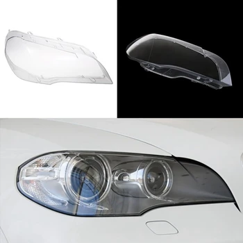 TOP -Auto Jasné Svetlometov Kryt Objektívu Náhradné Svetlometu Vedúci Svetlo Lampy Shell Kryt Na BMW X5 E70 2008-2013