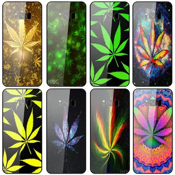 Cannabis Investície Pre Samsung Galaxy A6, A8 A9 A10 A20 A30 A40 A50 A70 A80 A90 S8 S9 S10 Plus Tašky Tvrdeného Skla Telefón Prípadoch