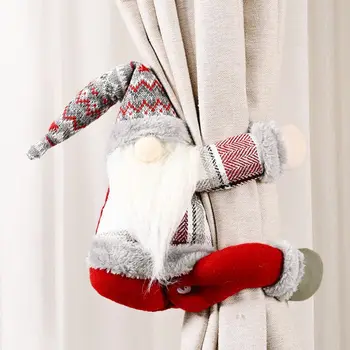 Vianočný záves tlačidlo spálne, obývacia izba dekorácie Santa Claus bábika záclony tlačidlo cartoon pasteable opony tlačidlá-