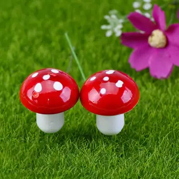 60Pcs Miniatúrne Húb Mini Huby Víla Záhrada Farebné Huby Veľkosť Zmiešané Farby