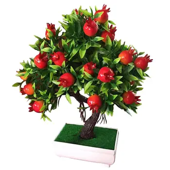Črepníkové Umelý Strom Ovocných Rastlín Bonsai Malý Strom Črepníkových Rastlín Bonsai Fáze Pre Záhradné Svadobné Party Dekorácie, Výzdoba