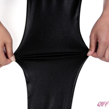 Ženy Vysoký v strede zúžený na Zips Ceruzkou Nohavice Čierne Faux Kožené Leginy s Zips