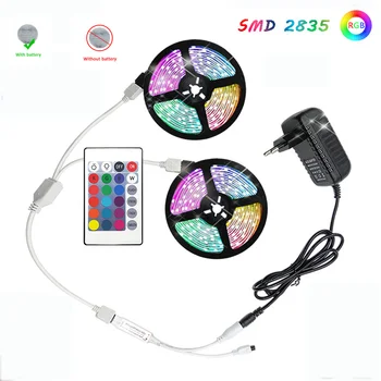 RGB2835 SMD LED Stripe 15M 12 V, Farebné Svetlá Neónových Pásy RGB Pásky LED Svetlá pre Izba