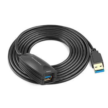 Samec Samica Predlžovací Kábel so Signálom Booster 5 Meter USB 3.0 Predlžovací Kábel pre Univerzálny PC Klávesnice Telefónu