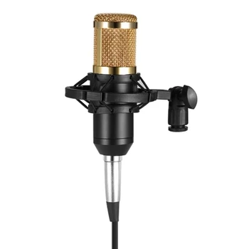 Bm800 Kondenzátorových Mikrofónov Studio Zvukový Záznam Vysielania S Shock Mount 3,5 Mm Audio Kábel Hubky Mikrofón