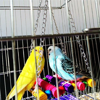 Farebné, Zábavné Klietky Interiéru Vták Hračky Domáce Zvieratá Ľahko Nainštalovať Domov Visí Univerzálny Hrá Papagáj Swing