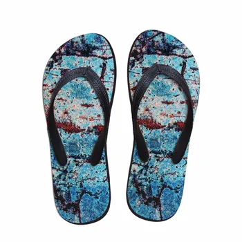 Noisydesigns lete Mužov papuče, pánske flip flops platformu olejové farby doska tlač obuv Muž plážové sandále, žabky topánky