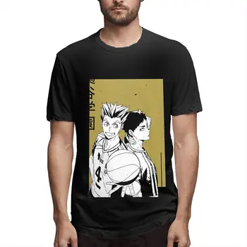 Haikyuu Fukurodani BokuAka Znak Dizajn pánske Tričká na Voľný čas Tričká Krátky Rukáv O Neck T-Shirts Bavlna Darček Oblečenie