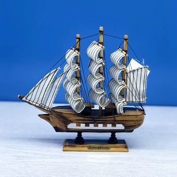 LUCKK Hot Predaj 3D Drevené Montáž Plachtenie Víťazstvo Kráľovské Námorníctvo Loď Dekor Miniatúrne Loď plaví Loď Model PRE Domova Plavidlá