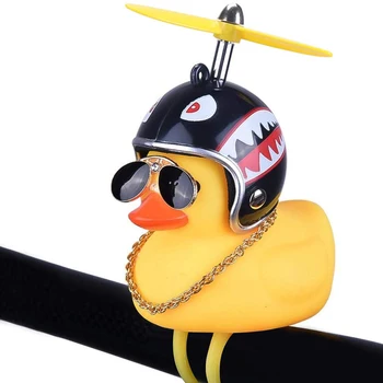 Spoločnosť Krásny Duck v Aute Ornament, Auto Doplnky, Dekorácie Interiéru Auta Tabuli Hračky S Prilbou A Reťazca