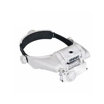 Okuliare Loupe Hodinár Repair Tool Okuliare zväčšovacie sklo LED hlavový most lupu 1.5 x 2x 2,5 x 3x 3.5 x 8