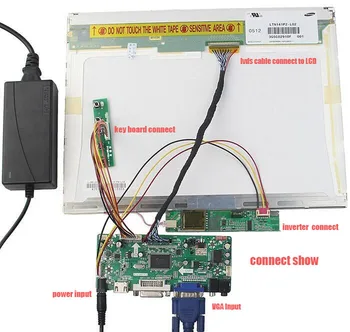 Držiak pre CLAA154WB03AN Panel monitor HDMI DVI Radič rada 1 280 X 800 Signál VGA 1 lampy LVDS 30pin 15.4