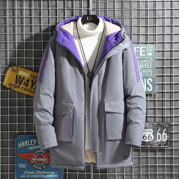 Plus Veľkosť 10XL 9XL Fleece Mens Vetrovka Kabát 2020 Zimné Hrubé Kapucňou Bavlna Outwear Muži Móda Bunda Muž Ležérne Oblečenie Značky