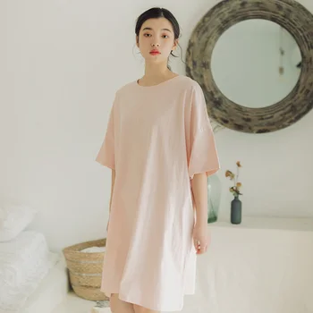 Ženy základné maxi šaty dlhé Modálne Sleepwear Žien T-shirt, Pyjamas domácnosti nightgown Plus veľkosť Pyžamá, pohodlné пижама