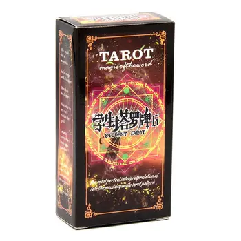 Študent Tarot Karty Paluby s Tajomný Sprievodca Veštenie, Astrológia stolová Hra, Oracle, Hrá Karty