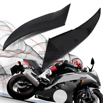 1pair Motocyklové Príslušenstvo, Čierna, L&R Plyn Nádrž Strane Trim Vložte Kryt Panel Kapotáže Kryt Pre Yamaha YZF R6 2006 2007