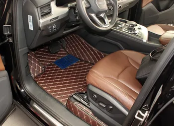 Vysoká kvalita ! Celý set auto podlahové rohože pre Audi Q7 7 miest 2019-trvanlivé nepremokavé auto koberce pre Q7 2018,doprava Zdarma
