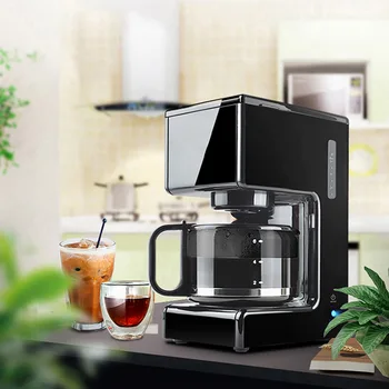 50Hz kávovarom Americké domov automatické malé odlučovač typu mini varenie kávy a čaju, čerstvo mleté čierne kanvice