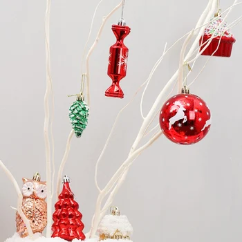 ZR-Rôzne Vianočné Gule Nerozbitné Ozdoby Vianočné Baubles Vianočný Strom Prívesky Holiday Party Dekorácie